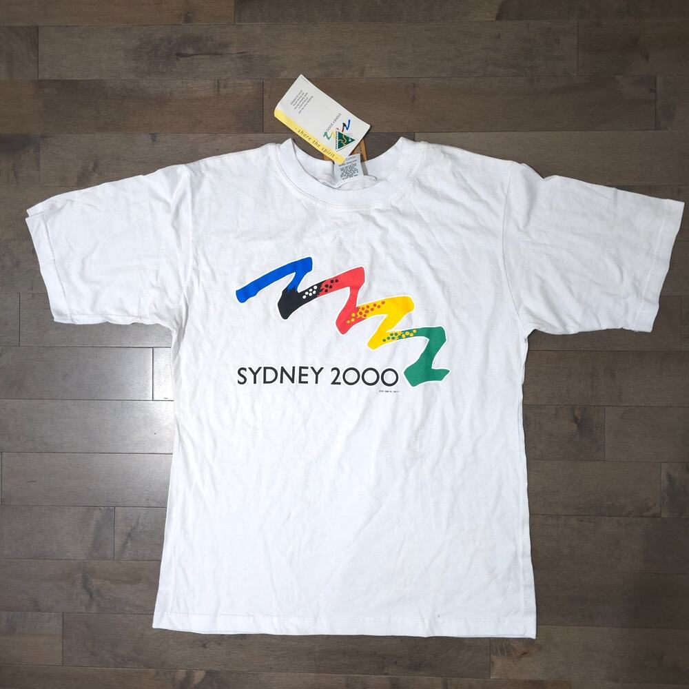 New Vintage Sydney 2000 Olympics T Shirt XXL Australian Made NWT 1997 Logo